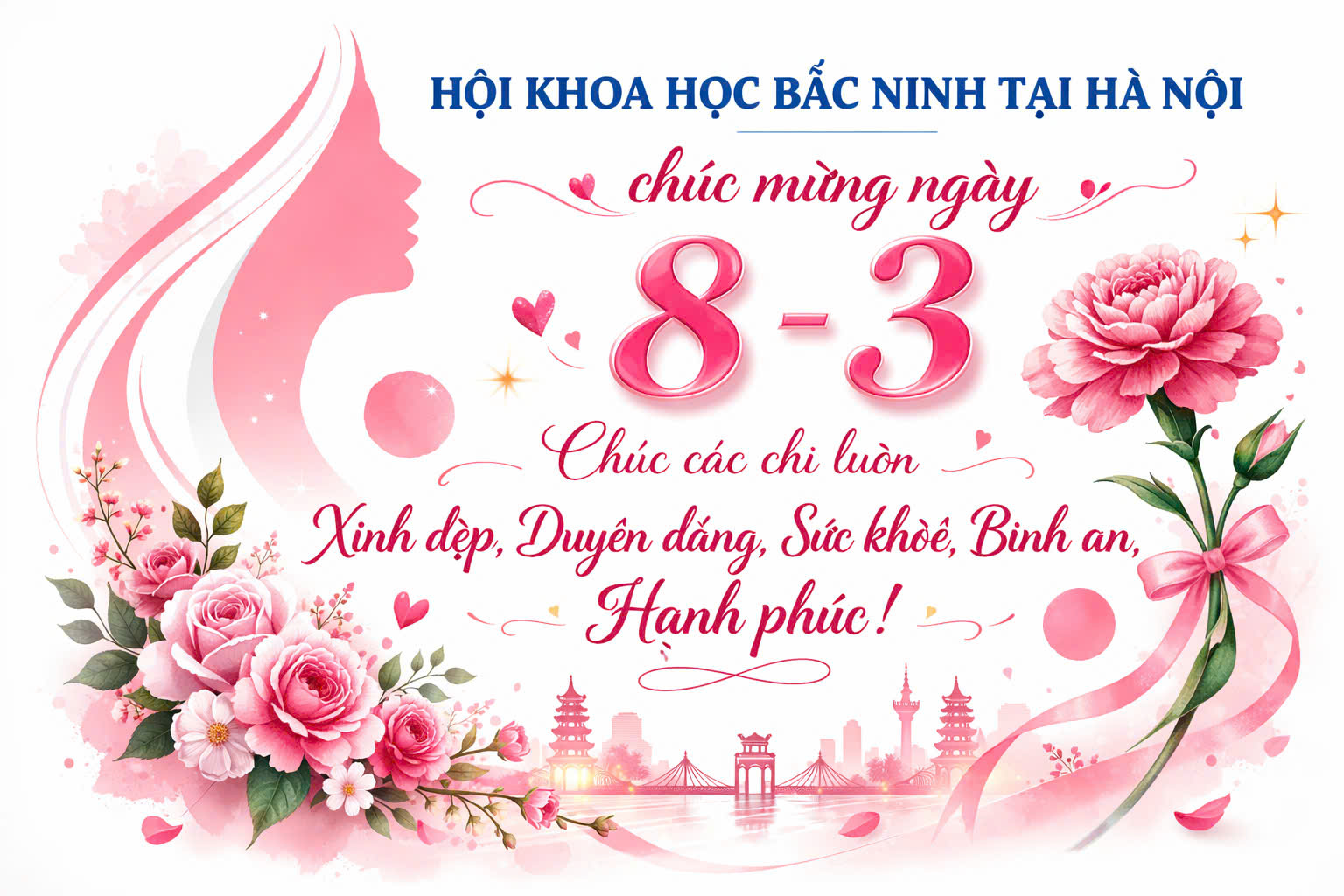 Chúc mừng Ngày quốc tế Phụ nữ 8-3 