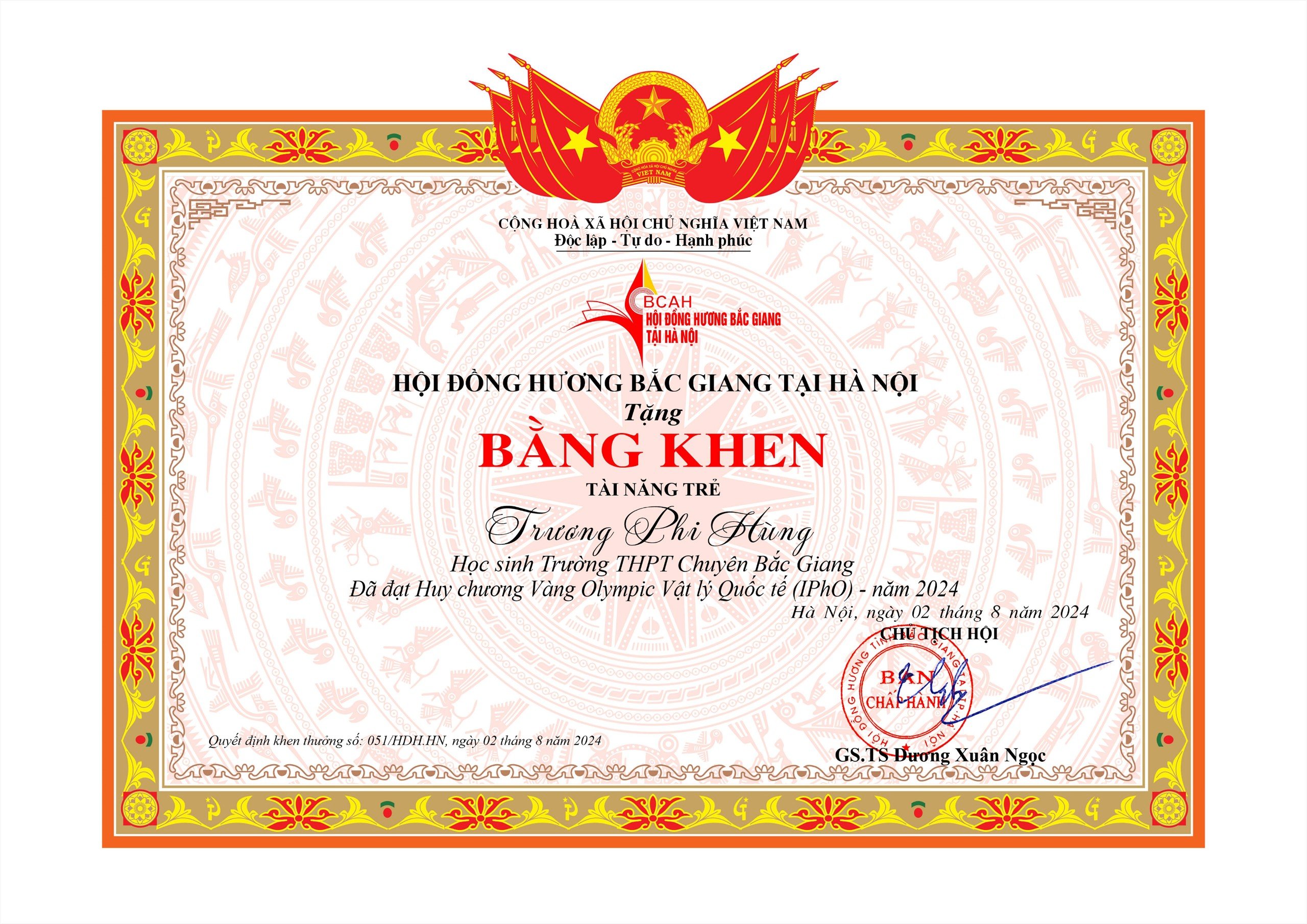 Đường đến huy chương vàng Olympic Vật lý của nam sinh Bắc Giang 